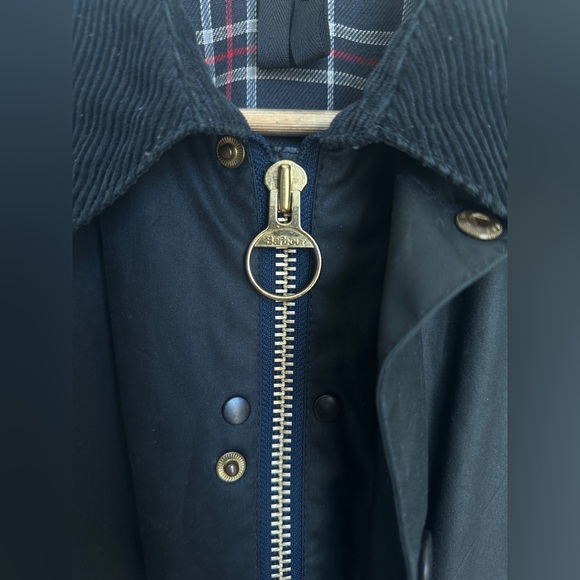 Barbour Beaufort Wax Jacket Black A155 Mens medium - Picture 9 of 16